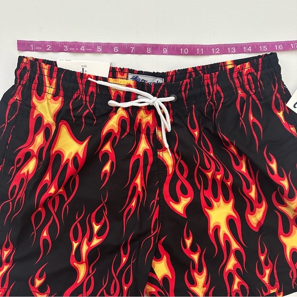 Trunks Surf & Swim Co Sano Short Flame Print Size L Men - Picture 8 of 14